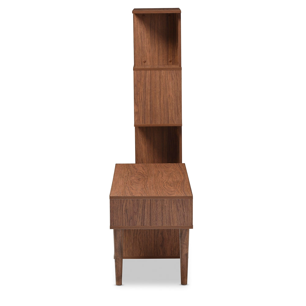 Baxton Studio - Haversham TV Stand in "Walnut" Brown - FP-6784-Walnut-TV view 4