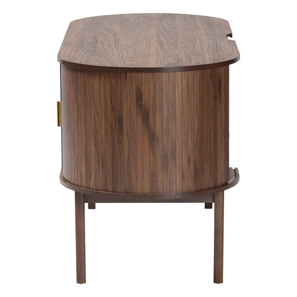 Baxton Studio - HaYes Desk in Walnut Brown - SE SD80450WI-Columbia-Desk view 4