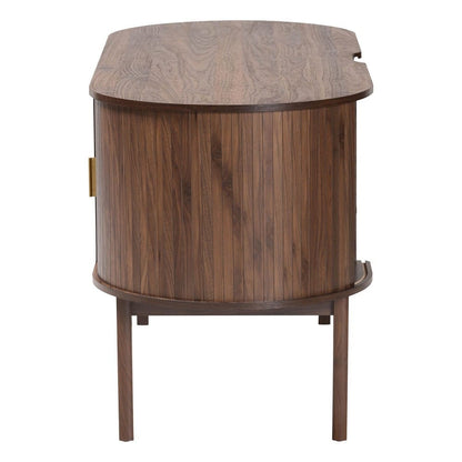 Baxton Studio - HaYes Desk in Walnut Brown - SE SD80450WI-Columbia-Desk view 4