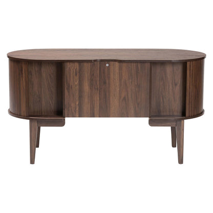 Baxton Studio - HaYes Desk in Walnut Brown - SE SD80450WI-Columbia-Desk view 5