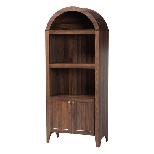 Baxton Studio - HaYes Storage Cabinet in Walnut Brown - SE DC270020WI-Columbia-Cabinet view 1