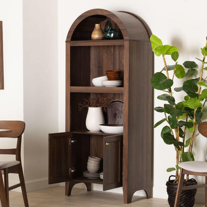 Baxton Studio - HaYes Storage Cabinet in Walnut Brown - SE DC270020WI-Columbia-Cabinet view 9