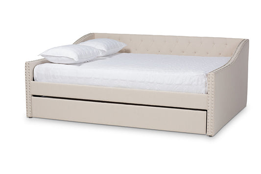 Baxton Studio - Haylie Daybed - CF9046-Beige-Daybed-F/T view 1