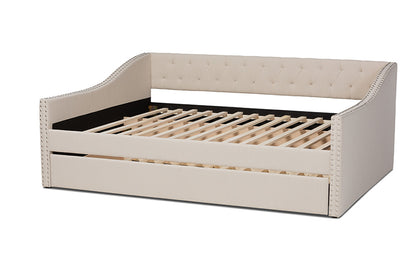 Baxton Studio - Haylie Daybed - CF9046-Beige-Daybed-F/T view 4