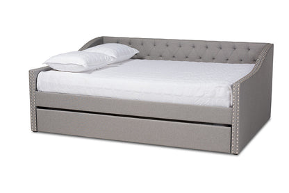 Baxton Studio - Haylie Daybed - CF9046-Light Grey-Daybed-F/T view 1