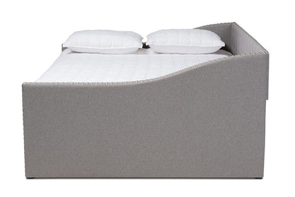 Baxton Studio - Haylie Daybed - CF9046-Light Grey-Daybed-F/T view 3