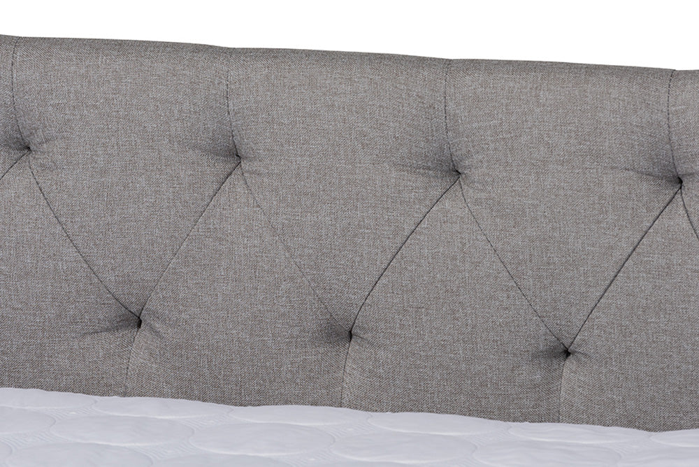 Baxton Studio - Haylie Daybed - CF9046-Light Grey-Daybed-F/T view 7