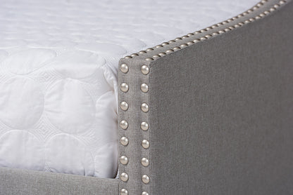 Baxton Studio - Haylie Daybed - CF9046-Light Grey-Daybed-F/T view 8