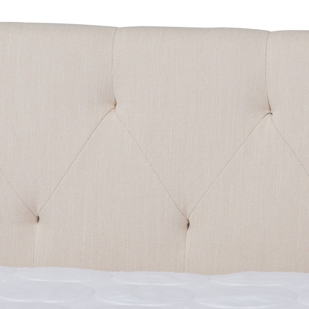 Baxton Studio - Haylie Queen Size Daybed in Beige - CF9046-B-Beige-Daybed-Q view 4