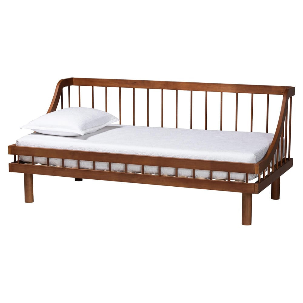 Baxton Studio - Helio Twin Size Daybed in Walnut Brown - MG0223-Walnut-Daybed-Twin view 1