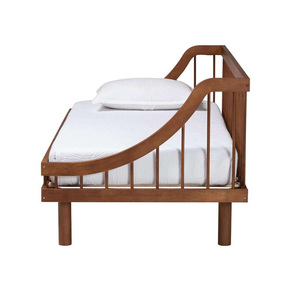 Baxton Studio - Helio Twin Size Daybed in Walnut Brown - MG0223-Walnut-Daybed-Twin view 2