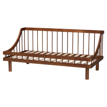 Baxton Studio - Helio Twin Size Daybed in Walnut Brown - MG0223-Walnut-Daybed-Twin view 3