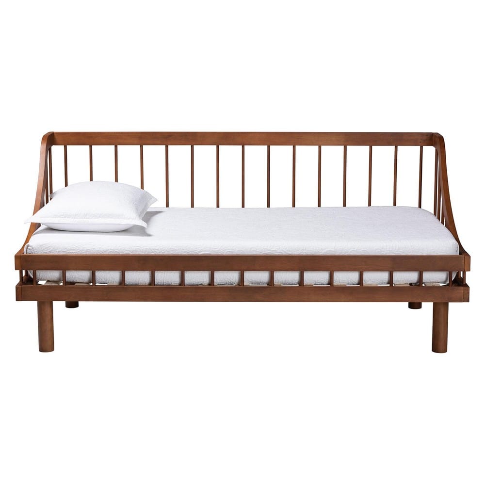 Baxton Studio - Helio Twin Size Daybed in Walnut Brown - MG0223-Walnut-Daybed-Twin view 4
