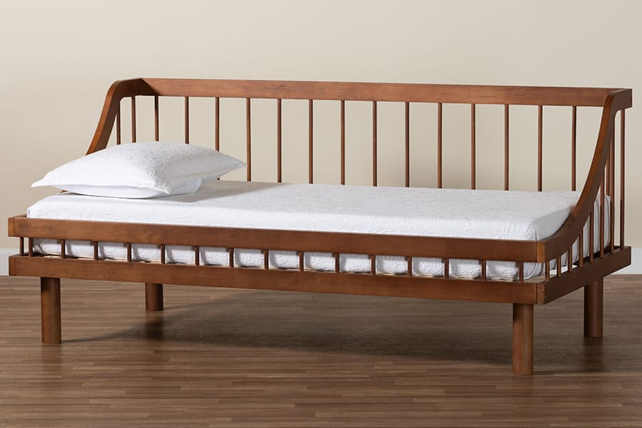 Baxton Studio - Helio Twin Size Daybed in Walnut Brown - MG0223-Walnut-Daybed-Twin view 10