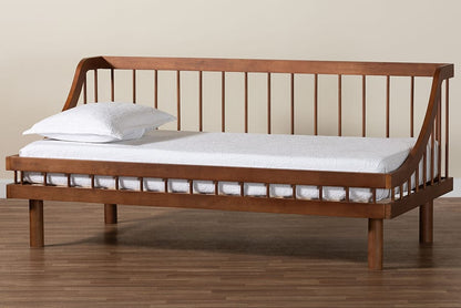 Baxton Studio - Helio Twin Size Daybed in Walnut Brown - MG0223-Walnut-Daybed-Twin view 10