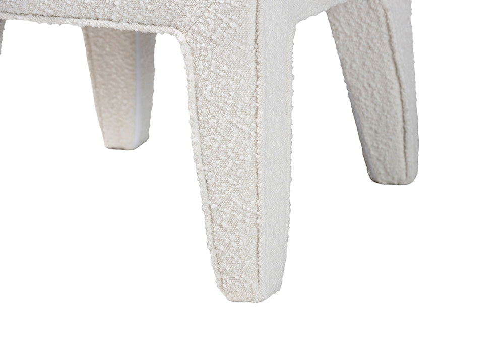 Baxton Studio - Helios Dining Chair Set of 2 - BBT5543-Cream Boucle-DC view 6