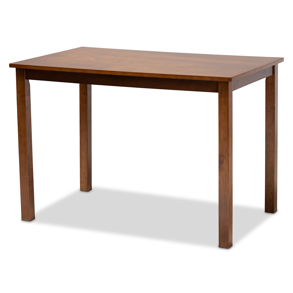 Baxton Studio - Henry Dining Set in Grey/Walnut - RH335C-Grey/Walnut-5PC Dining Set view 3