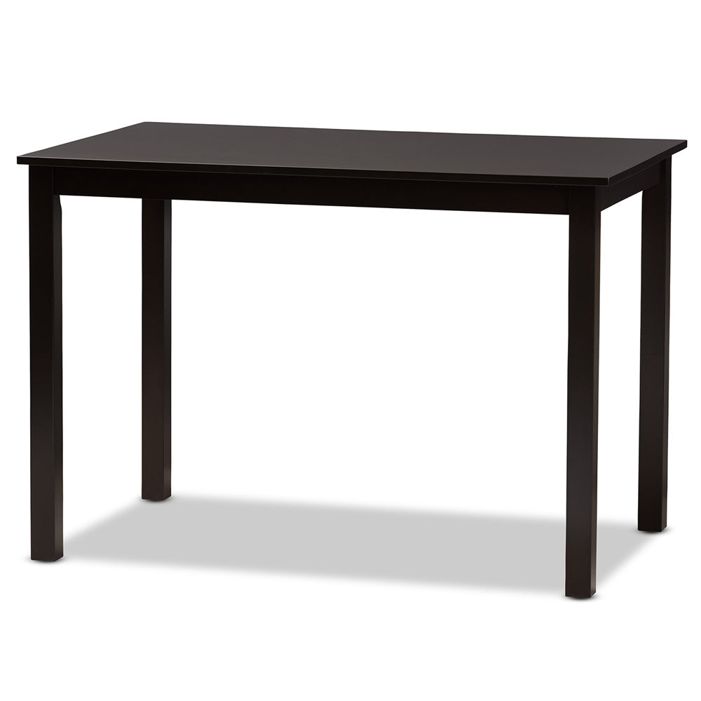 Baxton Studio - Henry Dining Set in Sand/Dark brown - RH335C-Sand/Dark Brown-5PC Dining Set view 3