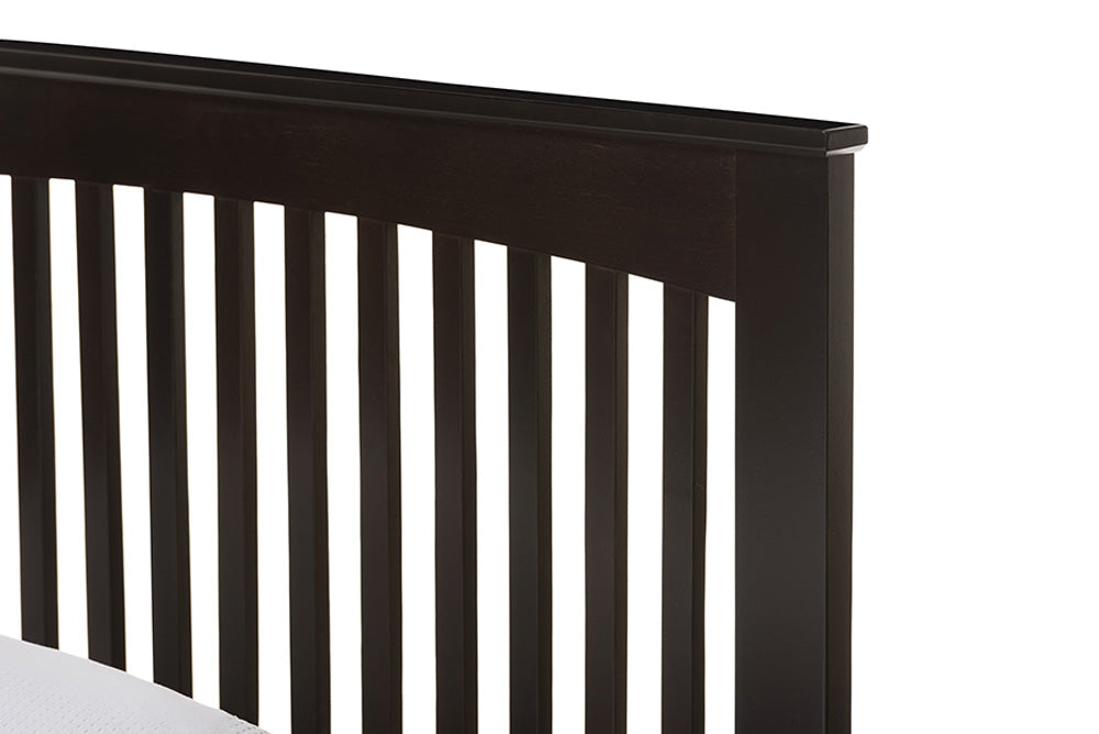 Baxton Studio - Hevea Trundle Bed - Bed3-Twin-Wenge view 3
