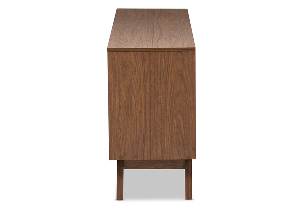 Baxton Studio - Hildon Chest - Hildon 6DW-Walnut/White-Chest view 4