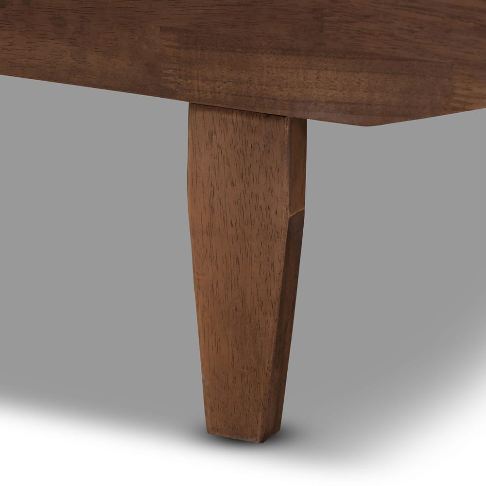 Baxton Studio - Hiro Expandable Bed Frame in Walnut - MG0036-Walnut-Extension Bed view 6