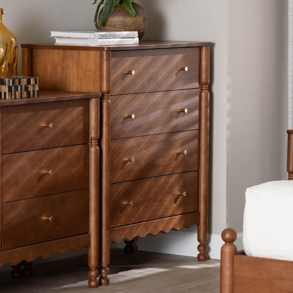 Baxton Studio - Hoffman Chest in Walnut Brown - MG9022-Walnut-4DW-Chest view 9