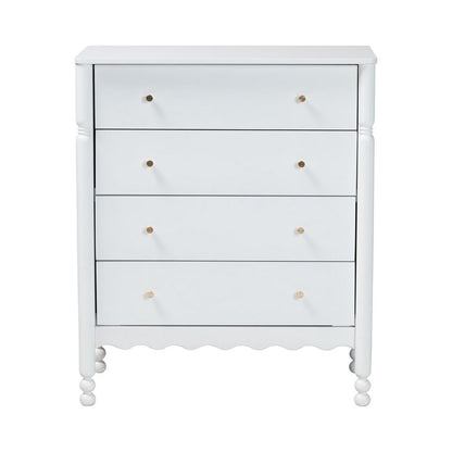 Baxton Studio - Hoffman Chest in White - MG9022-White-4DW-Chest view 4