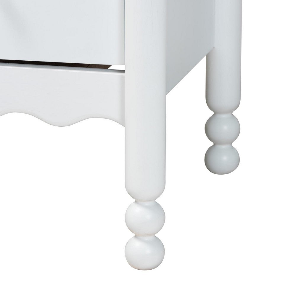 Baxton Studio - Hoffman Chest in White - MG9022-White-4DW-Chest view 7