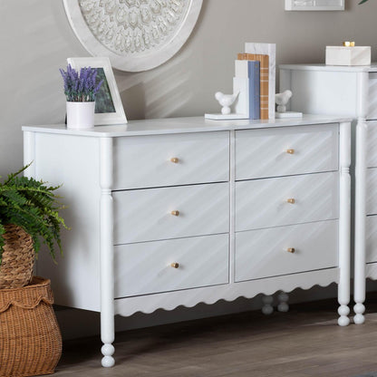 Baxton Studio - Hoffman Dresser in White - MG9022-White-6DW-Dresser view 9