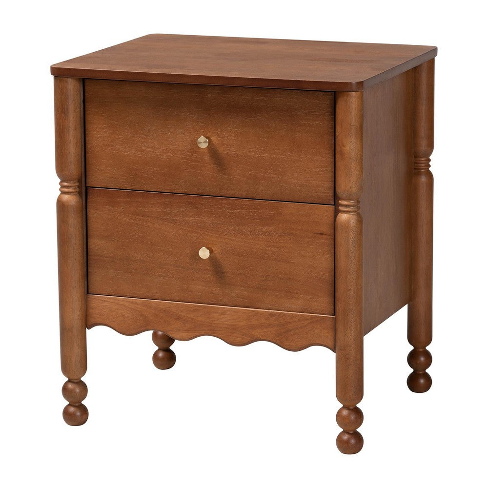 Baxton Studio - Hoffman King Bedroom Set in Walnut Brown - Enitan-4PC Bedroom Set-Walnut-King-2NS view 4