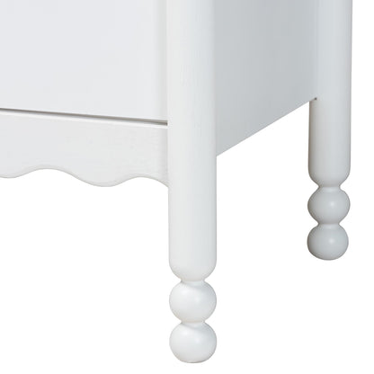 Baxton Studio - Hoffman King Bedroom Set in White - Enitan-4PC Bedroom Set-White-King-1NS view 8