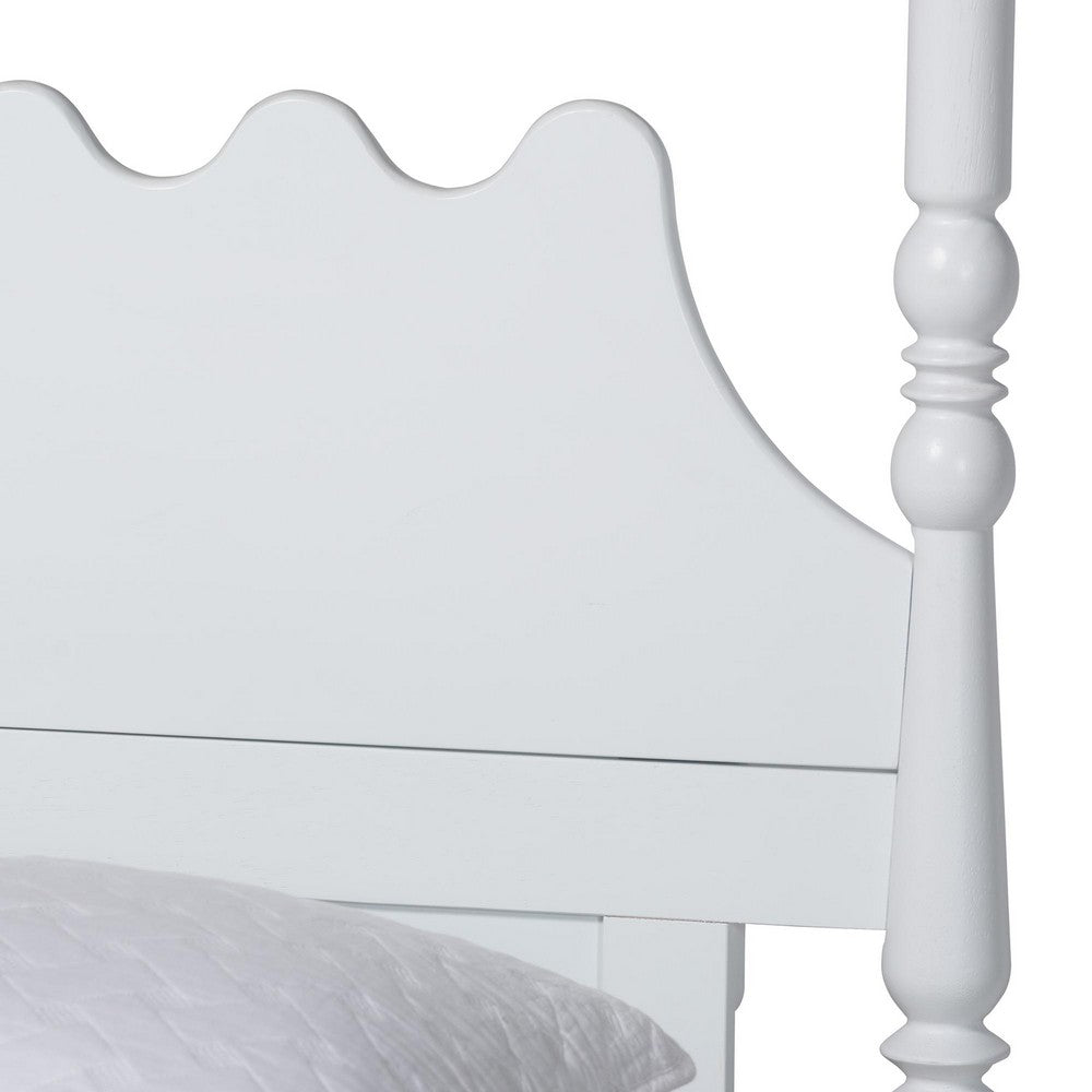 Baxton Studio - Hoffman King Bedroom Set in White - Enitan-4PC Bedroom Set-White-King-2NS view 8
