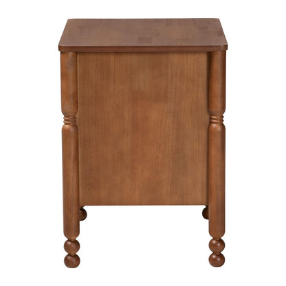 Baxton Studio - Hoffman Nightstand in Walnut Brown - MG9022-Walnut-2DW-NS view 4