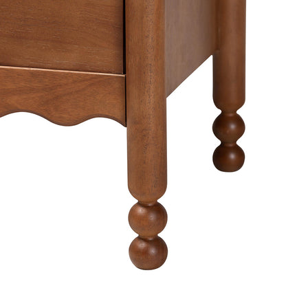 Baxton Studio - Hoffman Nightstand in Walnut Brown - MG9022-Walnut-2DW-NS view 6