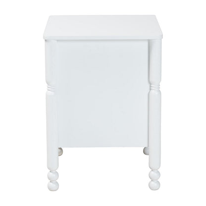 Baxton Studio - Hoffman Nightstand in White - MG9022-White-2DW-NS view 4