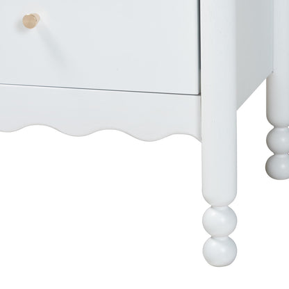 Baxton Studio - Hoffman Nightstand in White - MG9022-White-2DW-NS view 6