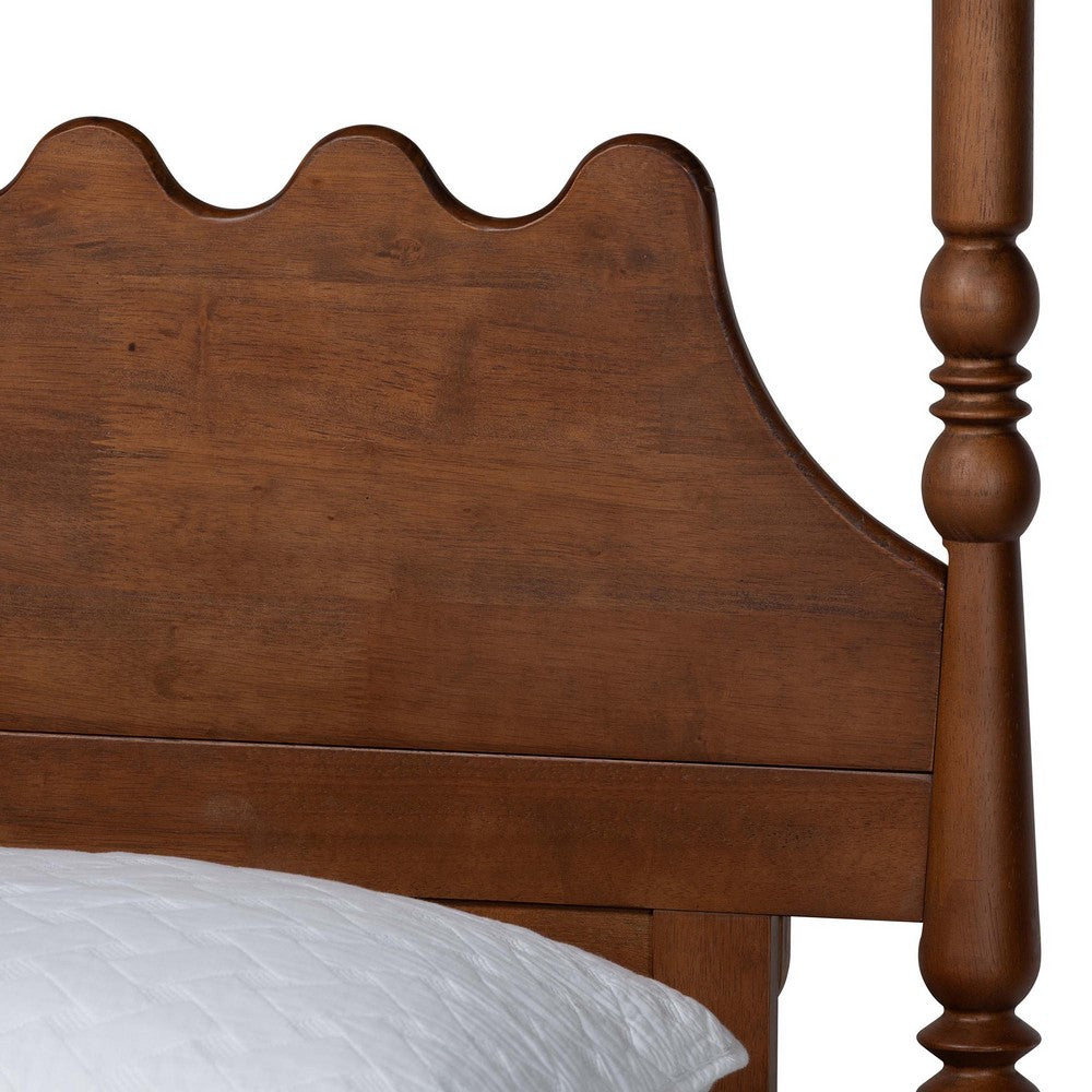 Baxton Studio - Hoffman Queen Bedroom Set in Walnut Brown - Enitan-4PC Bedroom Set-Walnut-Queen-1NS view 9