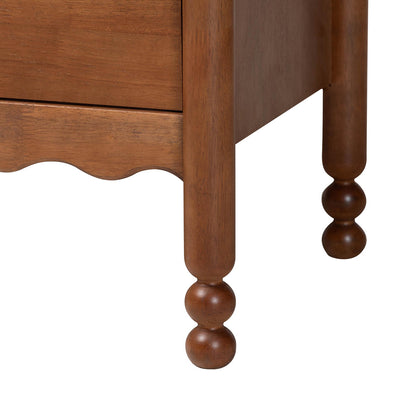Baxton Studio - Hoffman Queen Bedroom Set in Walnut Brown - Enitan-4PC Bedroom Set-Walnut-Queen-2NS view 7