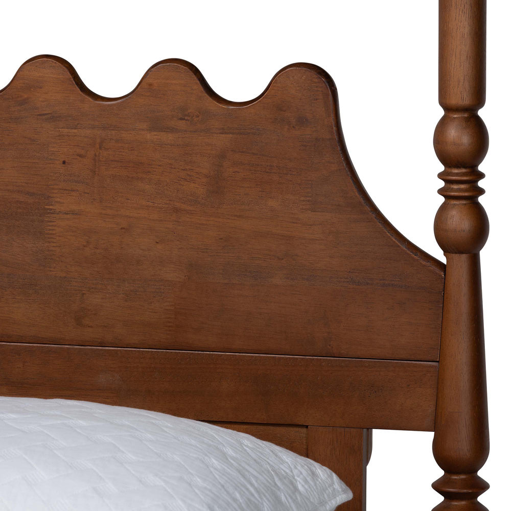 Baxton Studio - Hoffman Queen Bedroom Set in Walnut Brown - Enitan-4PC Bedroom Set-Walnut-Queen-2NS view 8