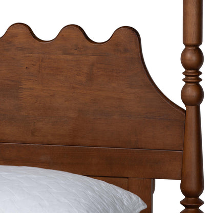 Baxton Studio - Hoffman Queen Bedroom Set in Walnut Brown - Enitan-4PC Bedroom Set-Walnut-Queen-2NS view 8