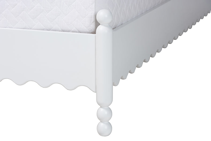 Baxton Studio - Hoffman Queen Bedroom Set in White - Enitan-4PC Bedroom Set-White-Queen-1NS view 10