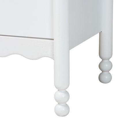 Baxton Studio - Hoffman Queen Bedroom Set in White - Enitan-4PC Bedroom Set-White-Queen-2NS view 7
