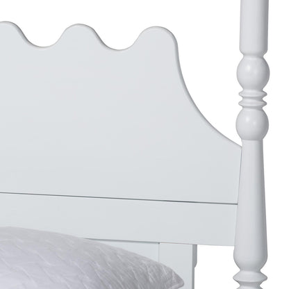 Baxton Studio - Hoffman Queen Bedroom Set in White - Enitan-4PC Bedroom Set-White-Queen-2NS view 8