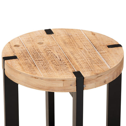 Baxton Studio - Horace End Table in Brown/Black - JY17B4012-Brown/Black-ET view 3