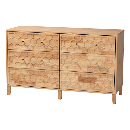 Baxton Studio - Hosea Dresser in Natural - SW8000-61D6D-6DW-Natural-Dresser view 1