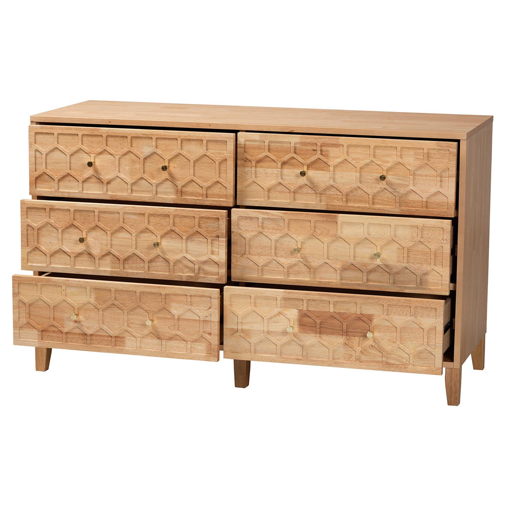 Baxton Studio - Hosea Dresser in Natural - SW8000-61D6D-6DW-Natural-Dresser view 2
