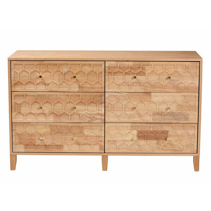 Baxton Studio - Hosea Dresser in Natural - SW8000-61D6D-6DW-Natural-Dresser view 3