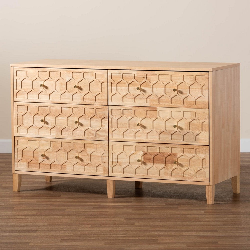 Baxton Studio - Hosea Dresser in Natural - SW8000-61D6D-6DW-Natural-Dresser view 9