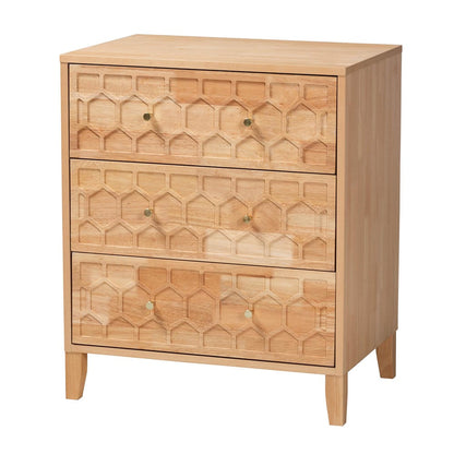 Baxton Studio - Hosea King Bedroom Set in Natural - SW8588-Natural-5PC King Bedroom Set view 5