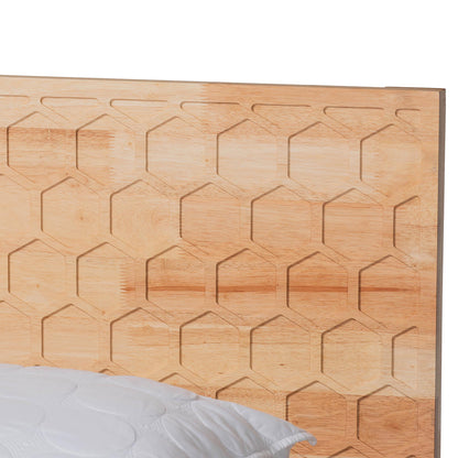 Baxton Studio - Hosea Queen Bedroom Set in Natural - SW8588-Natural-5PC Queen Bedroom Set view 9